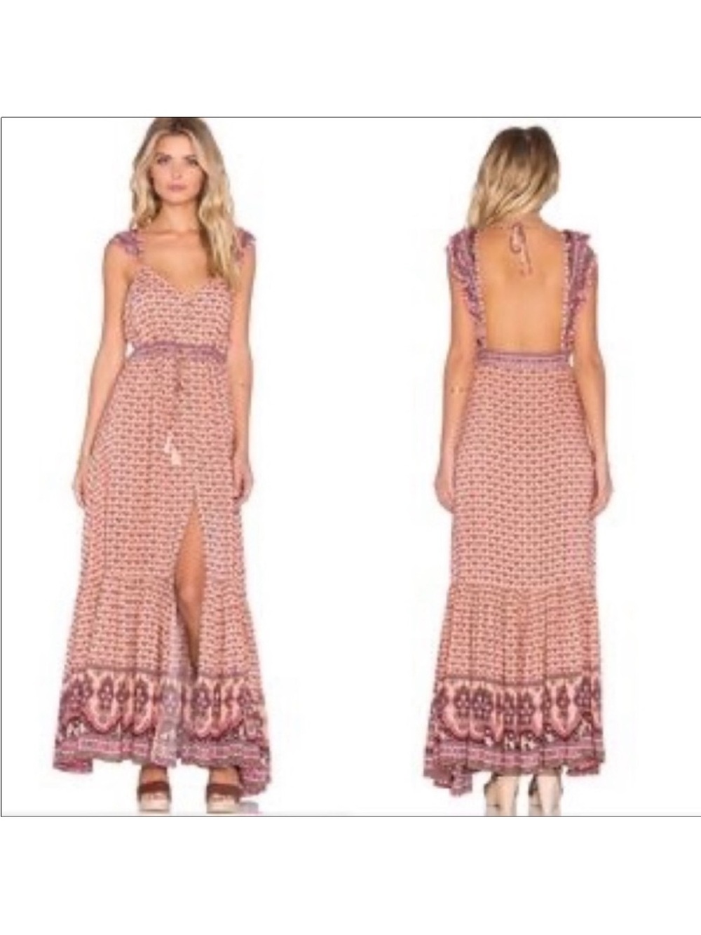 Vintage Spell and the gypsy Sunset Frills Gown w matching bralette